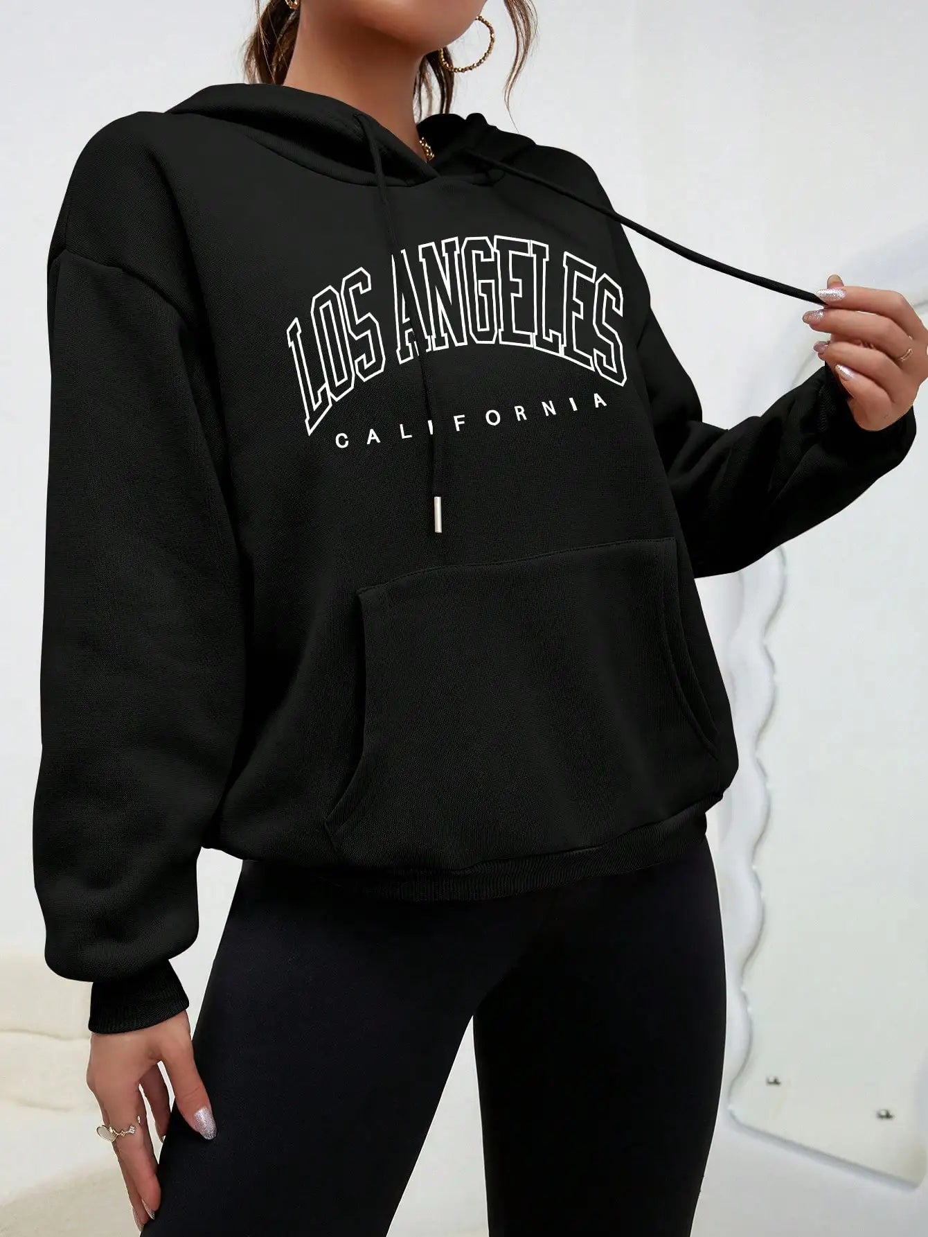 Los Angeles Design Women Streetwear American Style Fashion Sweatshirt Hip Hop Female Hoodies Casual