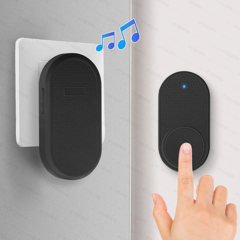 Wireless Doorbell Waterproof Welcome Chime Home Door Bell Intelligent 32 Songs Smart Melodies Alarm With Battery