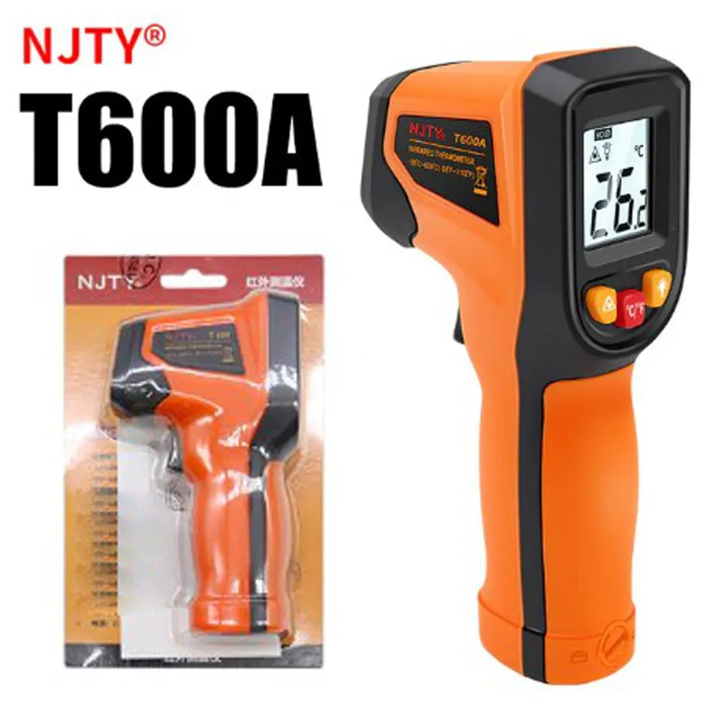 NJTY T600A Digital Infrared Thermometer Non Contact Laser Thermometer Industrial