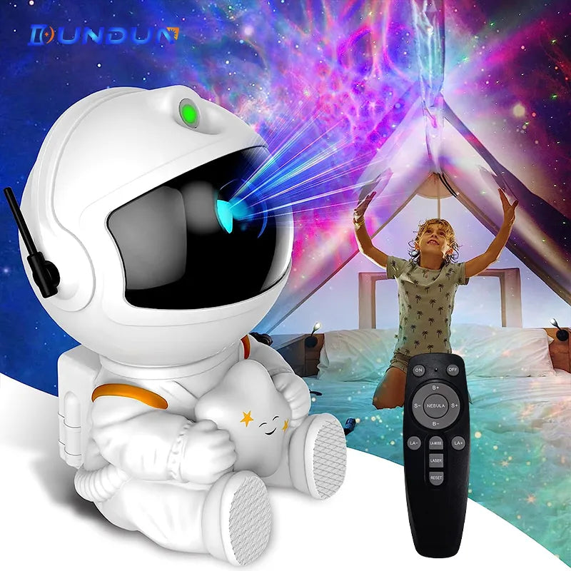 Galaxy Star Projector LED Night Light Starry Sky Astronaut Projectors Lamp For Bedroom Children Gifts