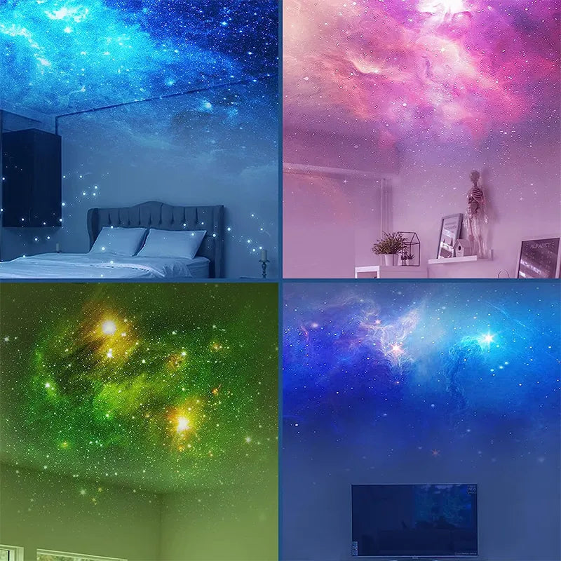 Galaxy Star Projector LED Night Light Starry Sky Astronaut Projectors Lamp For Bedroom Children Gifts